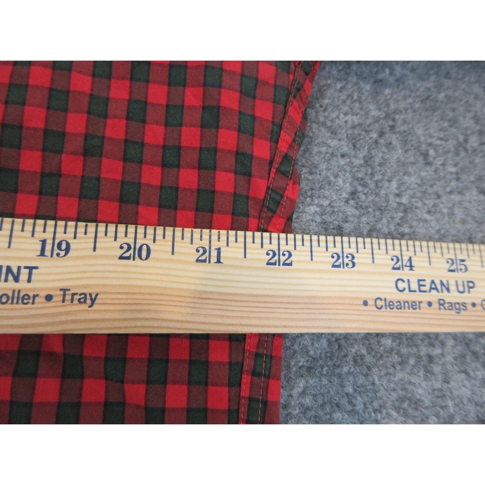 J CREW Shirt Mens L Red Check 100% Cotton Long Sleeve Button Down Classic Casual - Picture 4 of 10